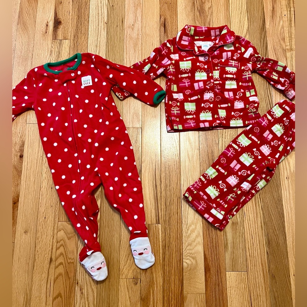 12 month Christmas pajamas